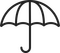 Piktogramm: Regenschirm