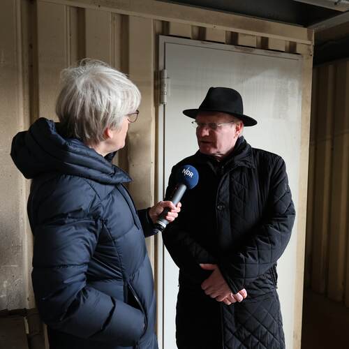 Journalistin und Axel Lohse von der RAISA eG im Gespräch