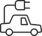 Piktogramm: Auto mit Stecker
