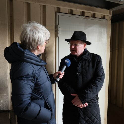 Journalistin und Axel Lohse von der RAISA eG im Gespräch